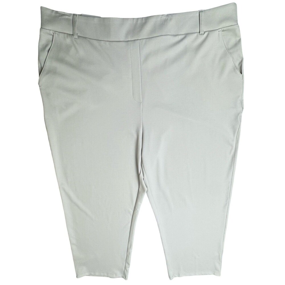 32 Degrees Cool Womens XXL Pants Cream Stretch Twill Pockets 1953511 New
